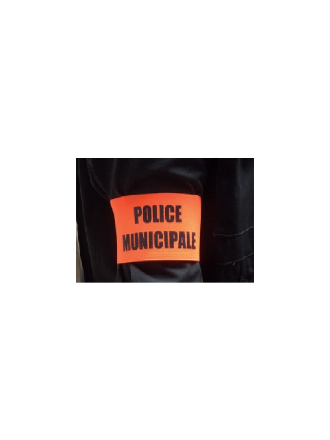 BRASSARD POLICE ORANGE MISSION INTERVENTION ADULTE